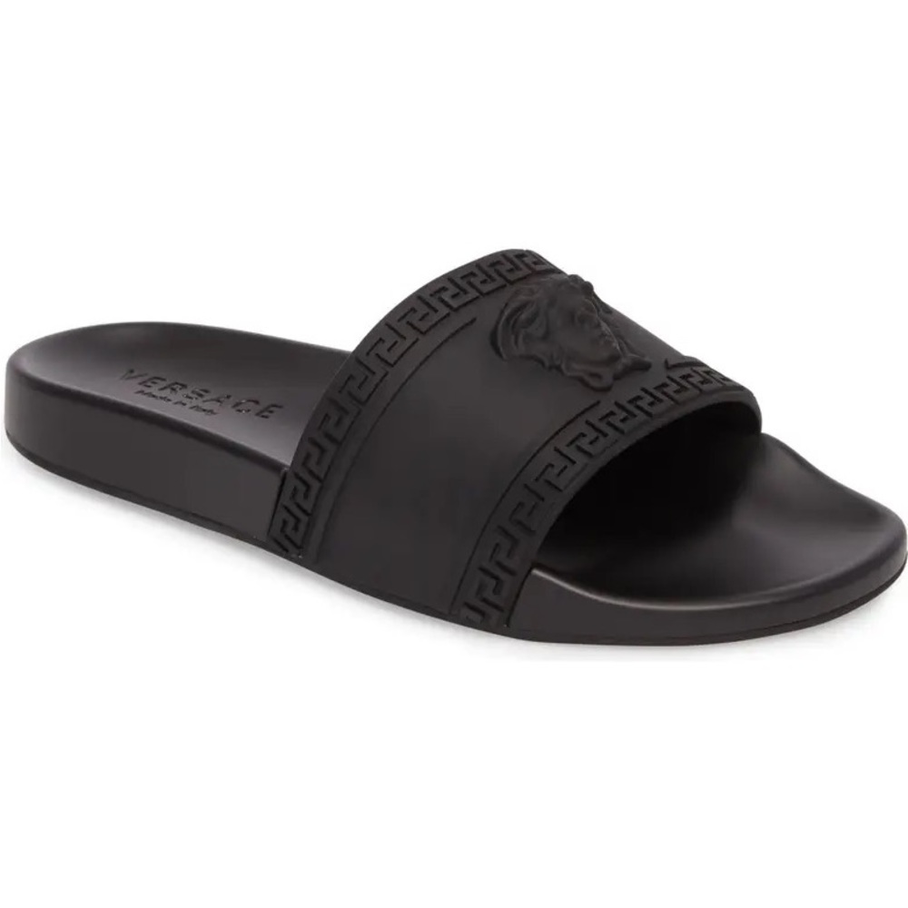 Palazzo Medusa Slide Sandal - Black